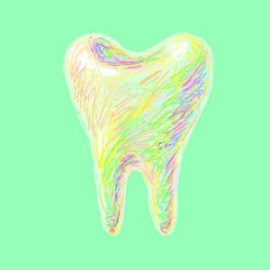 'drawing of wisdom tooth'