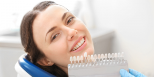 Picture of a women with dental implants