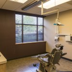 Patient room with dental chair