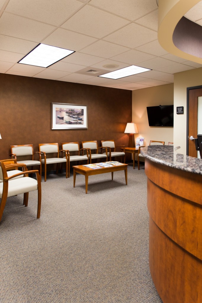 Patient area with multiple chairs