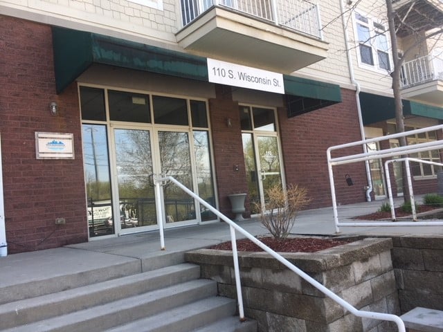 outside of the office building